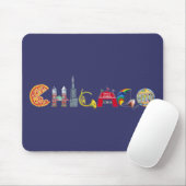 Chicago mousepad muismat (Met muis)