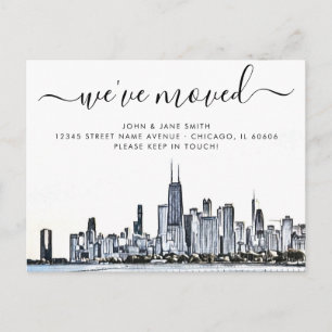 Chicago Moving Announcement Briefkaart