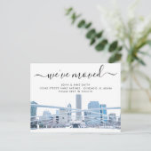 Chicago Moving Announcement Briefkaart (Staand voorkant)