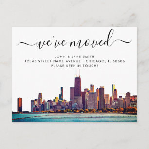 Chicago Moving Announcement Briefkaart