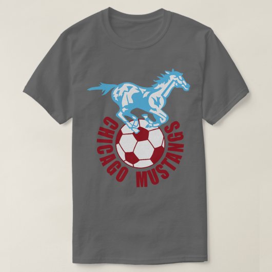 Chicago Mustangs NASL 1967 T-shirt (Design voorkant)