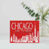 Chicago My Town Briefkaart (Staand voorkant)