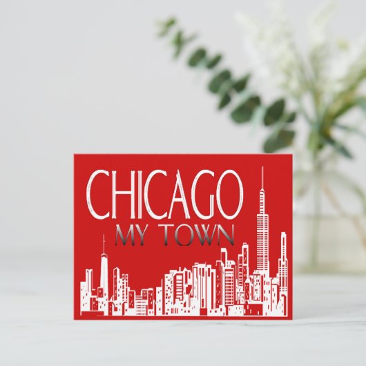 Chicago My Town Briefkaart (Staand voorkant)