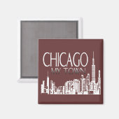 Chicago My Town Magneet (Voorkant / Achterkant)