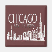 Chicago My Town Magneet (Voorkant)