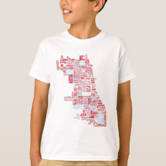 Chicago nabuurschapskaart t-shirt