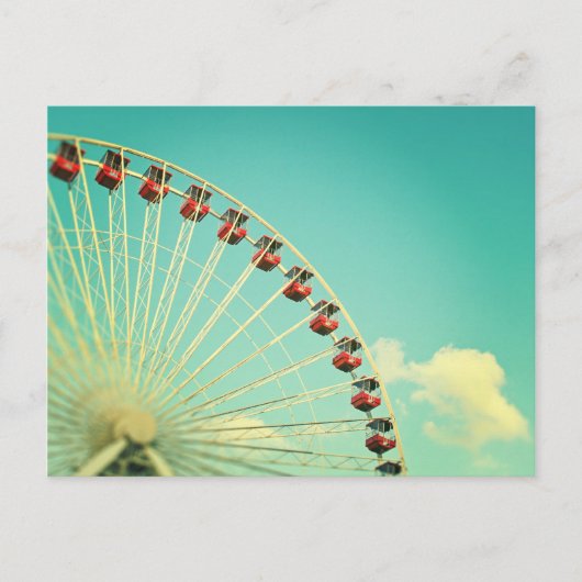  Chicago Navy Pier Ferris Wheel Briefkaart (Voorkant)