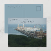 Chicago Navy Pier Illinois Briefkaart (Voorkant / Achterkant)