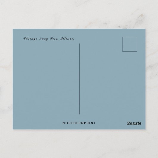 Chicago Navy Pier Illinois Briefkaart (Achterkant)