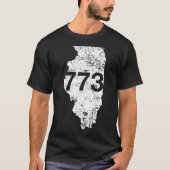 Chicago-netnummer 773 t-shirt (Voorkant)
