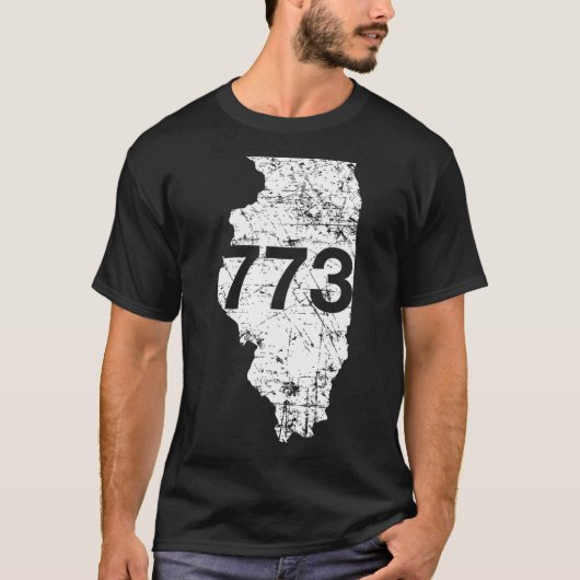 Chicago-netnummer 773 t-shirt (Voorkant)