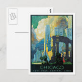 Chicago New York Central Lines Briefkaart (Voorkant / Achterkant)