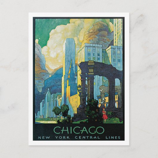 Chicago New York Central Lines Briefkaart (Voorkant)