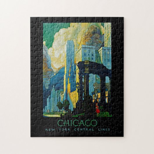 Chicago ~ New York Central Lines Legpuzzel (Verticaal)