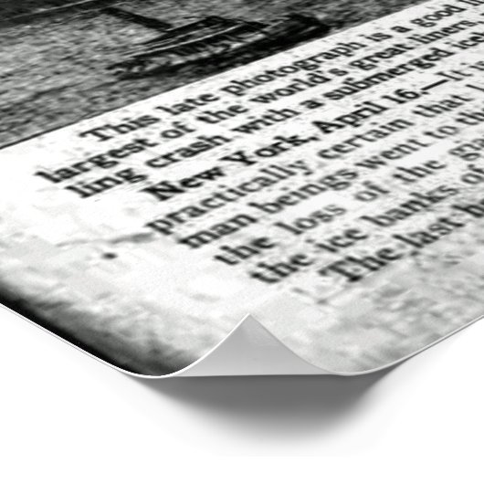 Chicago Newspaper April 16 1912 Titanic Poster (Hoek)