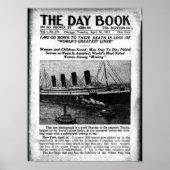 Chicago Newspaper April 16 1912 Titanic Poster (Voorkant)