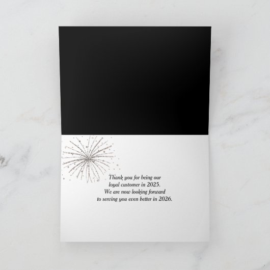 Chicago Nieuwjaar 2026 Zakelijk Bedankt (Binnen)