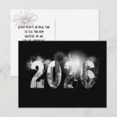 Chicago Nieuwjaar 2026 Zakelijk Bedankt Briefkaart (Voorkant / Achterkant)