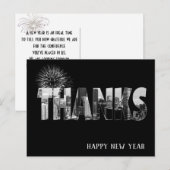 Chicago - Nieuwjaar Business - Bedankt Briefkaart (Voorkant / Achterkant)