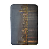 Chicago Night Cityscape Bathroom Mat (Voorkant Verticaal)