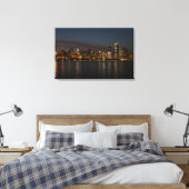 Chicago Night Cityscape Canvas Afdruk (Insitu (Slaapkamer))