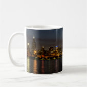 Chicago Night Cityscape Koffie Mok (Links)