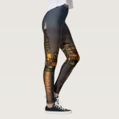 Chicago Night Cityscape Leggings (Rechts)