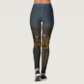 Chicago Night Cityscape Leggings (Achterkant)
