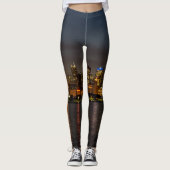 Chicago Night Cityscape Leggings (Voorkant)