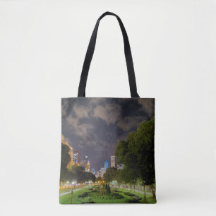 Chicago Night Sky Canvas tas