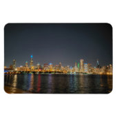 Chicago Night Skyline magneet (Horizontaal)