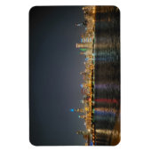Chicago Night Skyline magneet (Verticaal)