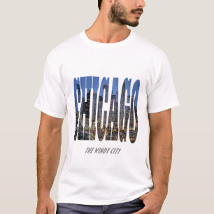 Chicago Night Skyline T-shirt