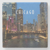 Chicago, Night Stenen Onderzetter (Voorkant)