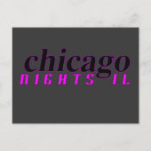 Chicago Nights briefkaart (Voorkant)
