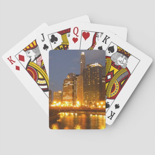 Chicago Nights-speelkaarten Pokerkaarten (Achterkant)
