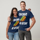 Chicago No Ketchup Hot Dog T-shirt (Unisex)
