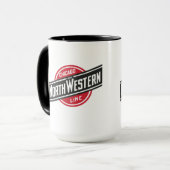 Chicago Northwestern  Railroad Logo Mok (Voorkant links)