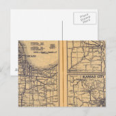 Chicago, Omaha, Kansas City Briefkaart (Voorkant / Achterkant)