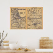 Chicago, Omaha, Kansas City Poster (Keuken)