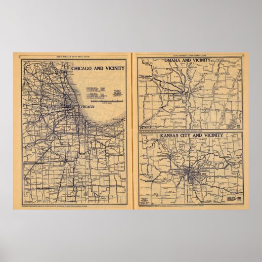 Chicago, Omaha, Kansas City Poster (Voorkant)