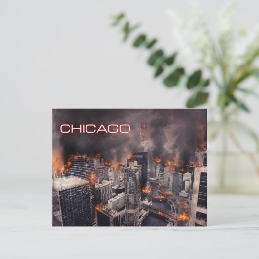 Chicago on Fire Briefkaart (Staand voorkant)
