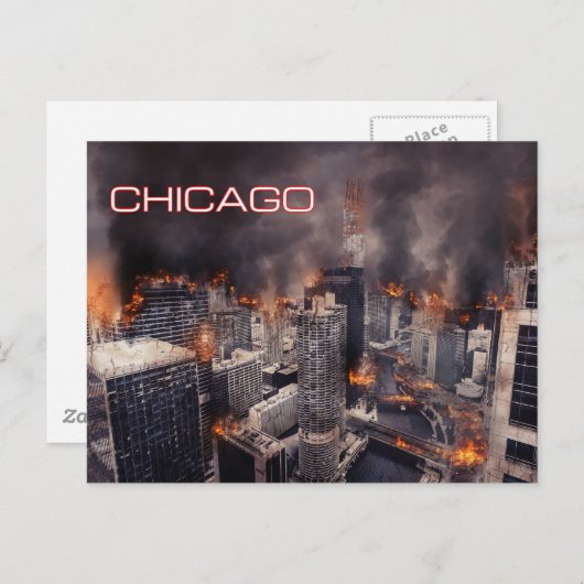 Chicago on Fire Briefkaart (Voorkant / Achterkant)
