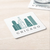 Chicago Onderzetter (Schuin)