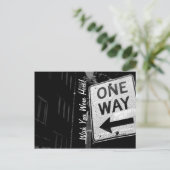 Chicago One Way Briefkaart (Staand voorkant)