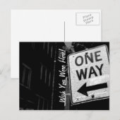 Chicago One Way Briefkaart (Voorkant / Achterkant)