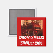 CHICAGO ONTMOET STANLEY MAGNEET (Voorkant / Achterkant)
