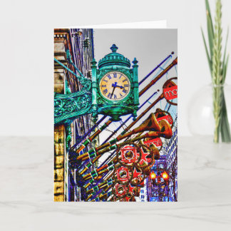 Chicago op de Straat van de Staat Feestdagen Kaart