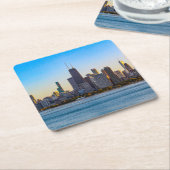 Chicago op het Onderzetter Dusk (Schuin)