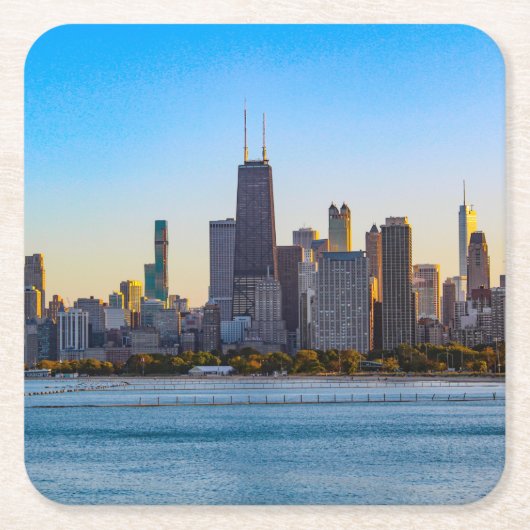 Chicago op het Onderzetter Dusk (Voorkant)